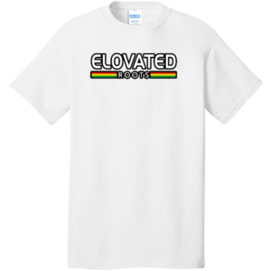 Elovated Roots Black Tee with Logo