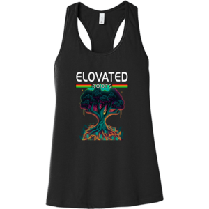 Elovated Roots Fluorescent Tree with Logo Women's Tank